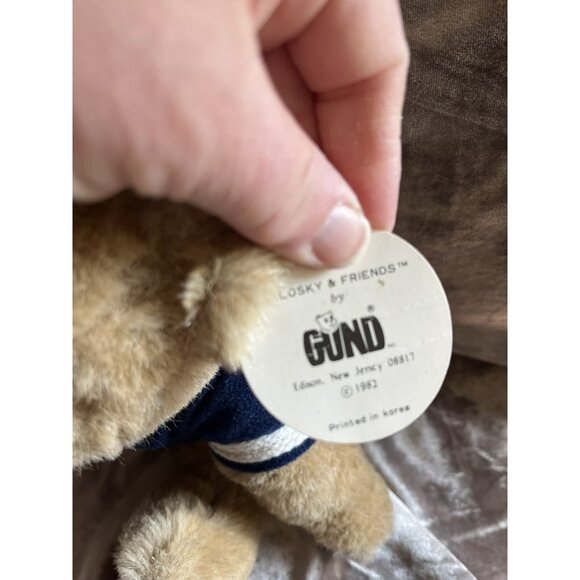 VTG Bialosky & Friends Gund 6" Plush Teddy Bear Sailor Scarf Stuffed Tags 1982 - Picture 13 of 16